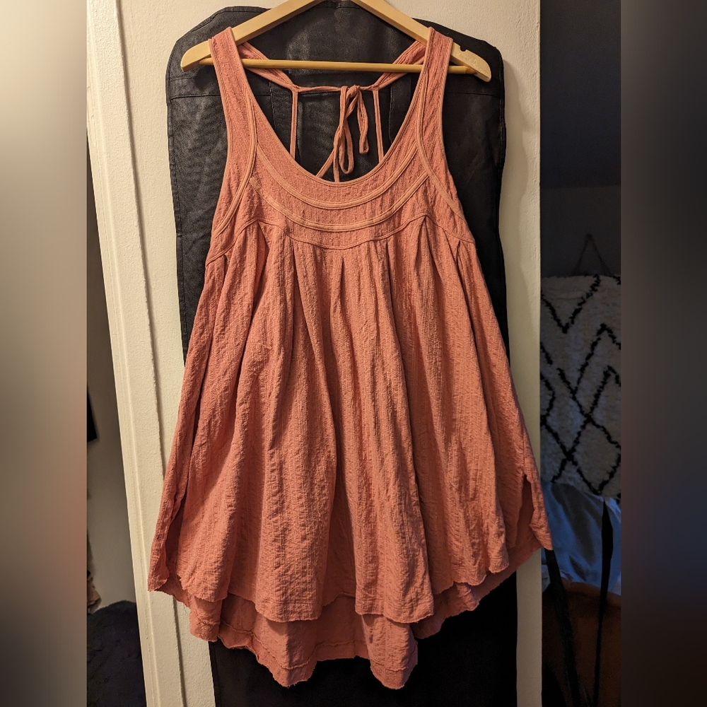Free People sz M tunic, mauve color